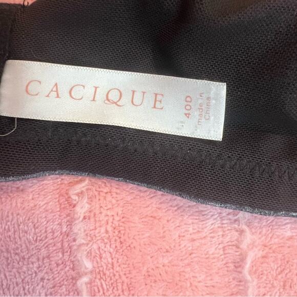 Cacique Underwire Bra 40D Gray & Black - Picture 10 of 14
